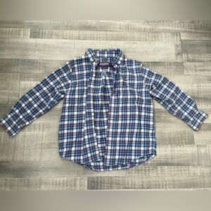 Vineyard Vines Kids Plaid Shirt - Blue, Red, and White